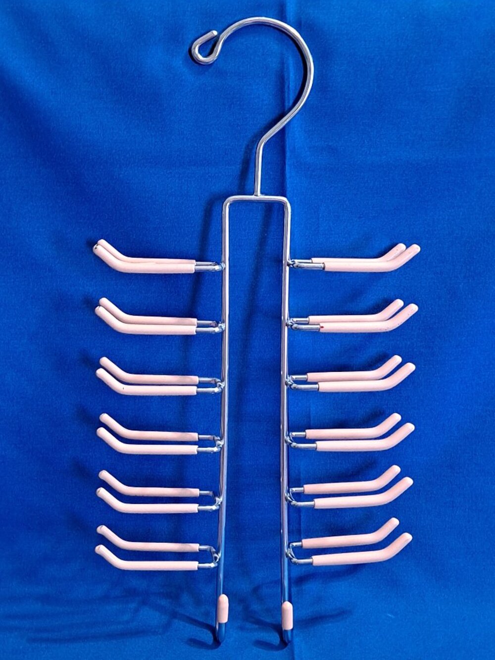 TIE & BELT RACK Necktie Holder Hanger Scarf Bag Holds 26 Storage Hook Organizer